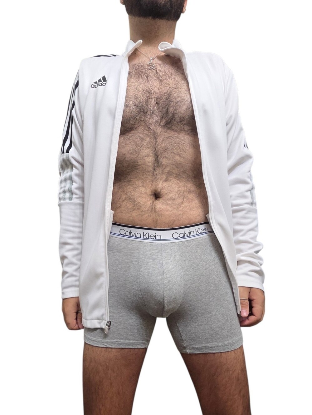 Calvin Klein Men's Grey Cotton Stretch Boxer Briefs Size M